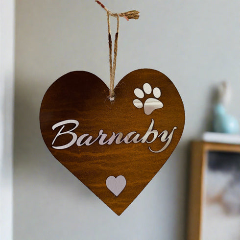Personalised Large Love Heart - Rustic Rusted Garden Sign